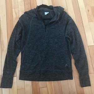 Head 1/4 zip hooded sweatshirt
